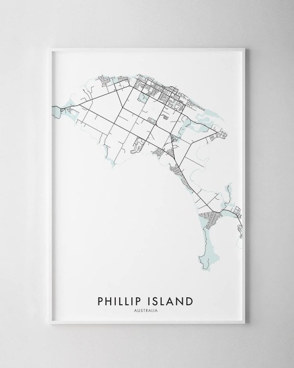 Phillip Island Map Print