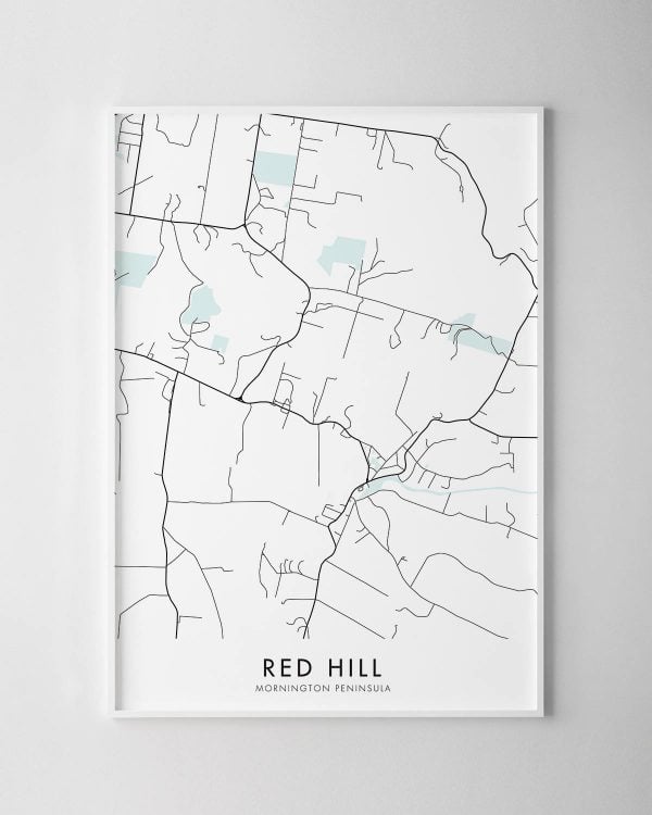 Red Hill Map Print