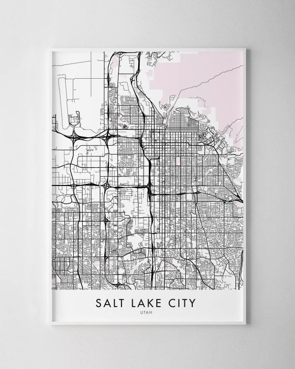 Salt Lake City Map Print