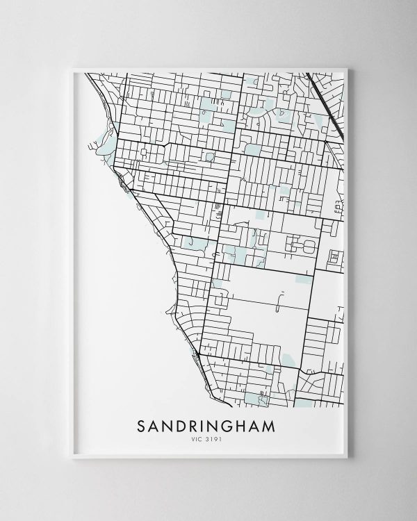 Melbourne – Sandringham Map Print