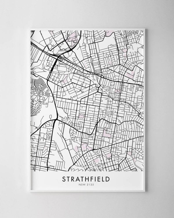 Sydney – Strathfield Map Print