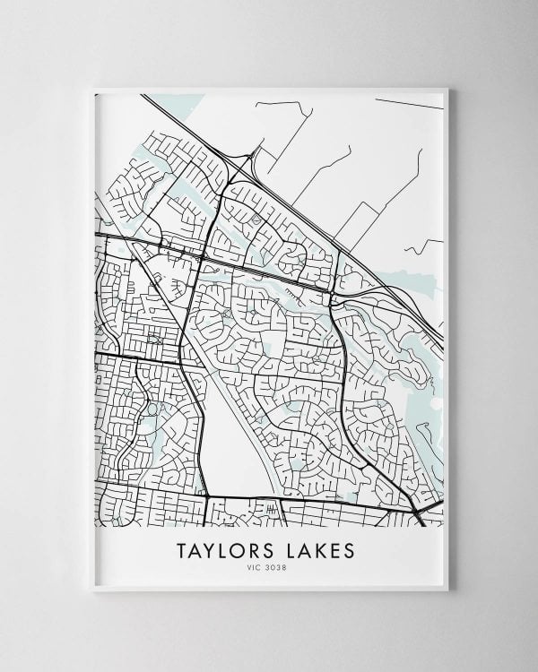 Melbourne – Taylors Lakes Map Print