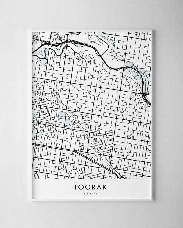Melbourne – Toorak Map Print