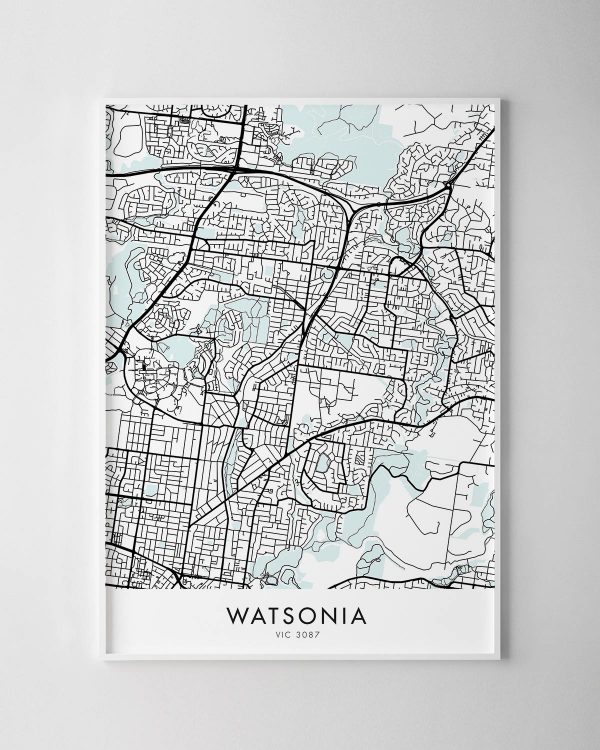 Melbourne – Watsonia Map Print