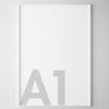 A1 White Poster Frame