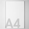 A4 White Poster Frame