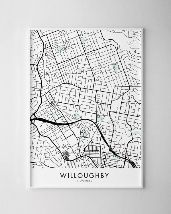 Sydney – Willoughby Map Print