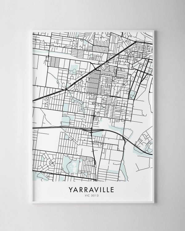 Melbourne – Yarraville Map Print