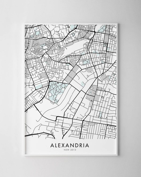 Sydney – Alexandria Map Print