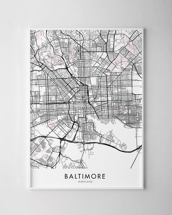 Baltimore Map Print