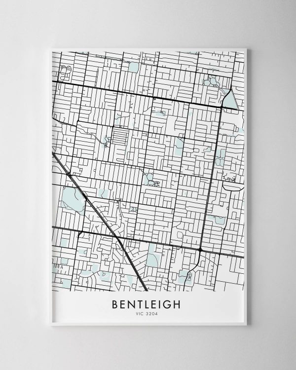 Melbourne – Bentleigh Map Print