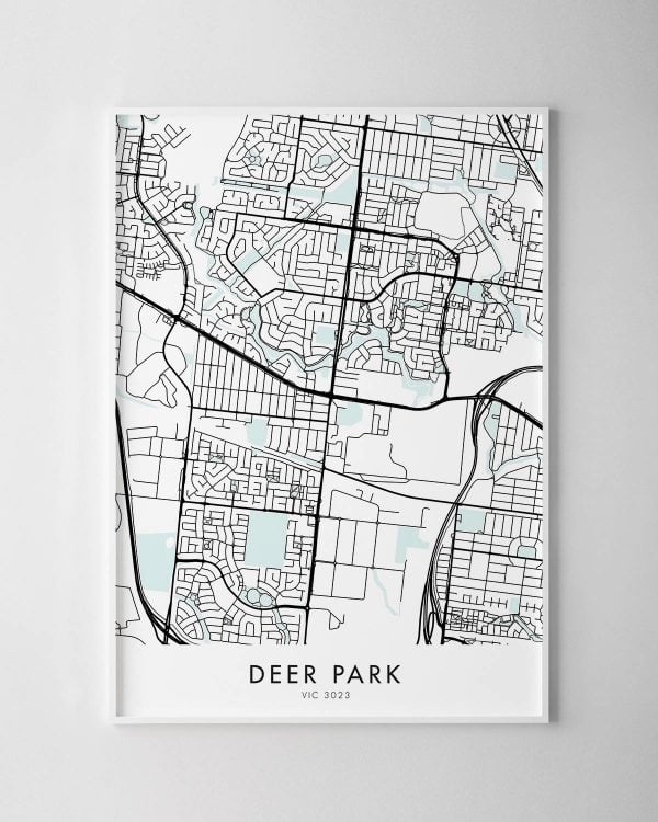 Melbourne – Deer Park Map Print
