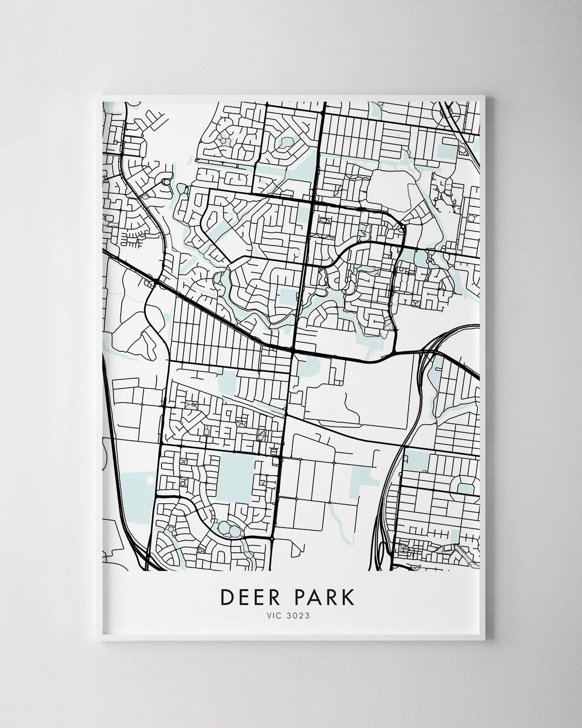 Deer Park Melbourne Map Melbourne – Deer Park Map Print - Chelsea Chelsea