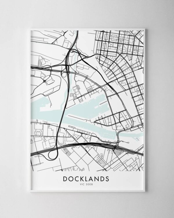 Melbourne – Docklands Map Print