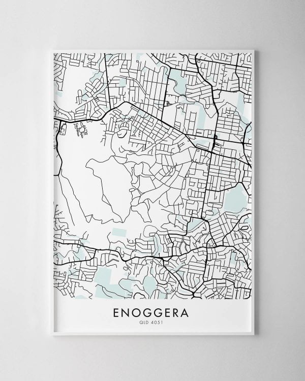 Brisbane – Enoggera Map Print