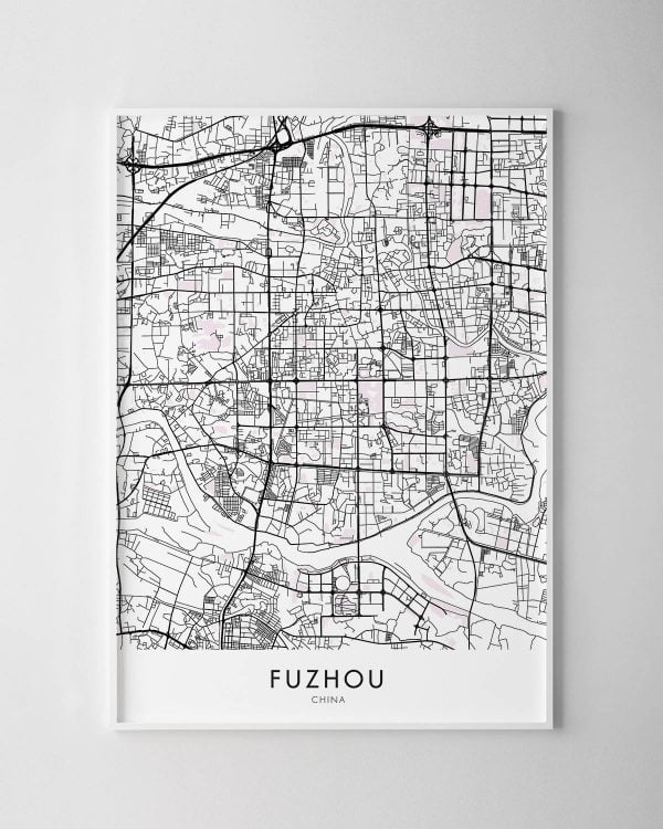 Fuzhou Map Print