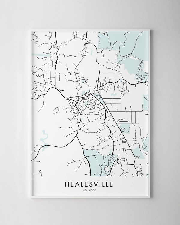 Melbourne – Healesville Map Print