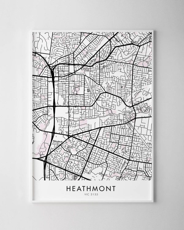 Melbourne – Heathmont Map Print