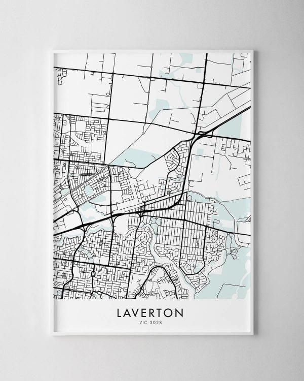 Melbourne – Laverton Map Print