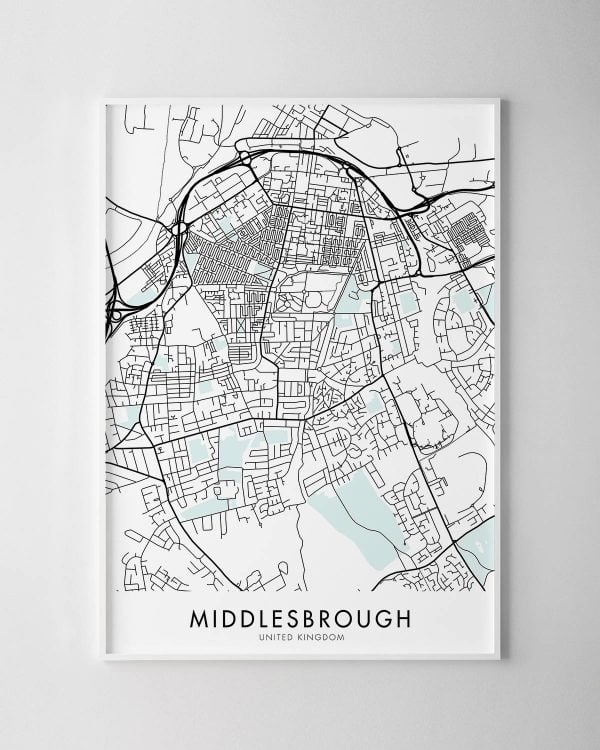 Middlesbrough Map Print
