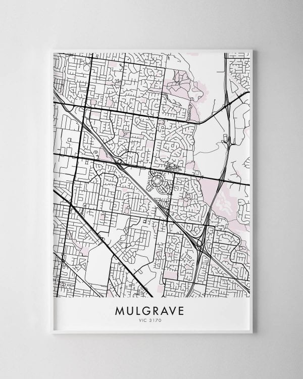 Melbourne – Mulgrave Map Print
