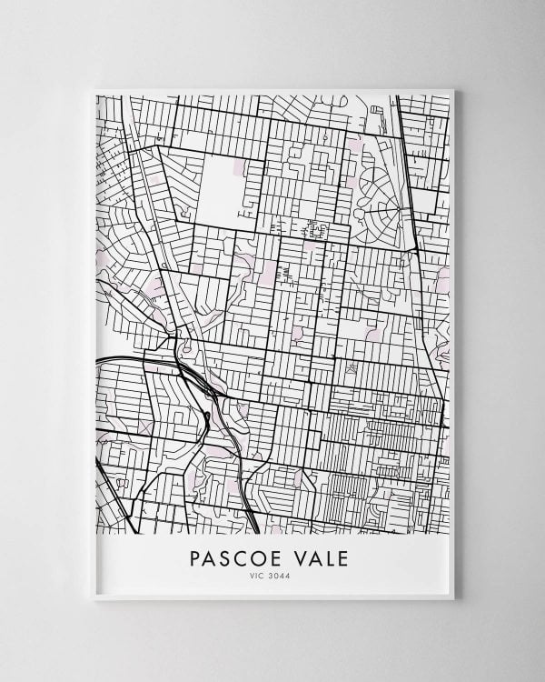 Melbourne – Pascoe Vale Map Print