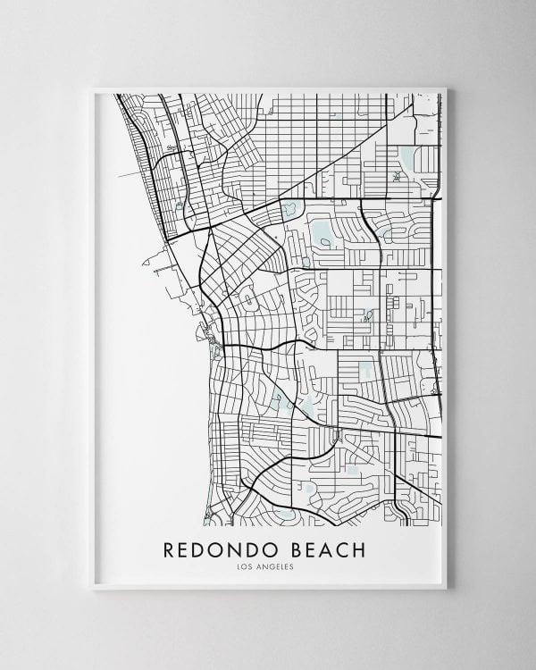 Redondo Beach LA Map Print
