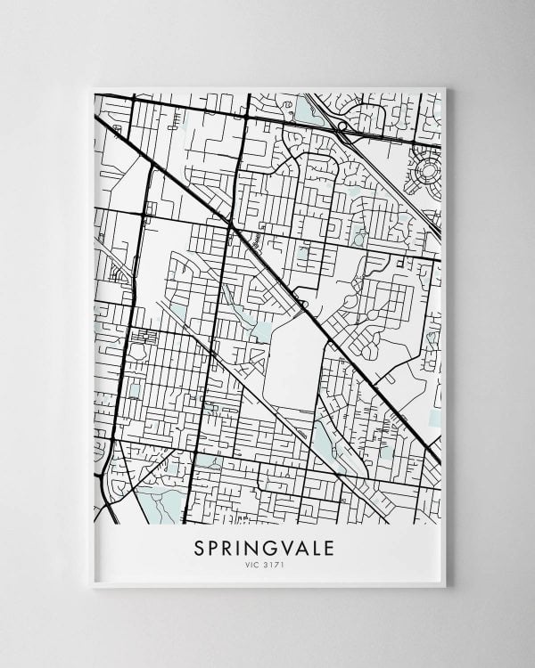 Melbourne – Springvale Map Print