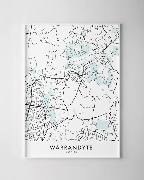 Melbourne – Warrandyte Map Print