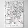 Melbourne – West Footscray Map Print