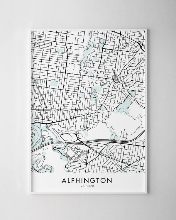 Melbourne – Alphington Map Print