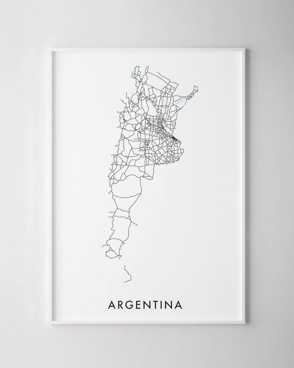 Argentina Map Print