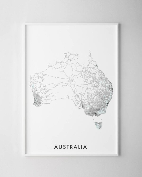 Australia Map Print