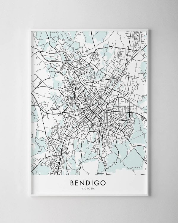 Bendigo VIC Map Print