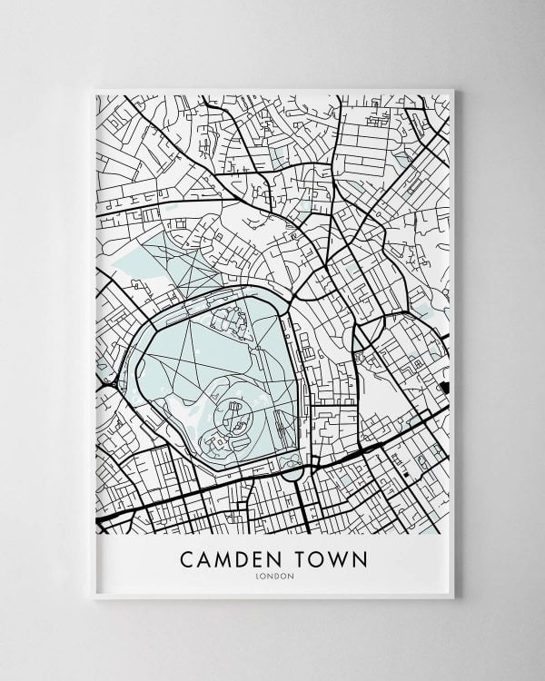 Camden Town, London Map Print