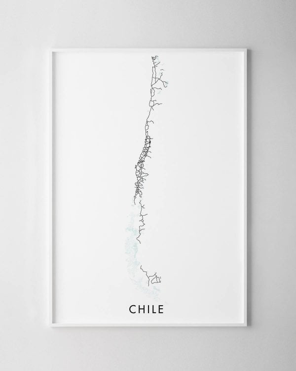 Chile Map Print