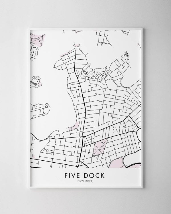 Sydney – Five Dock Map Print