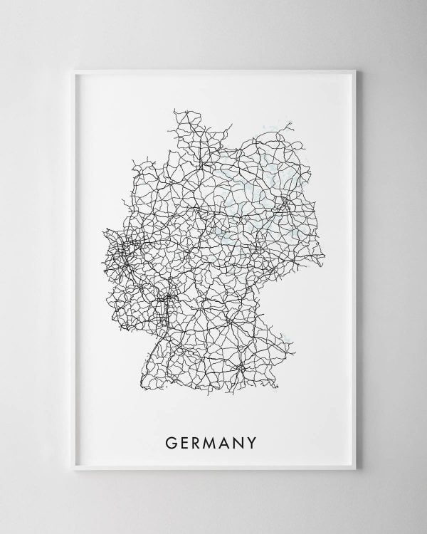 Germany Map Print