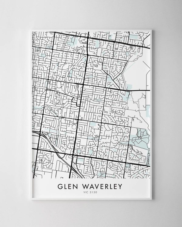Melbourne – Glen Waverley Map Print