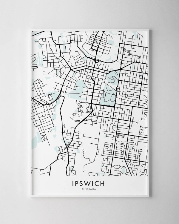 Ipswich Map Print