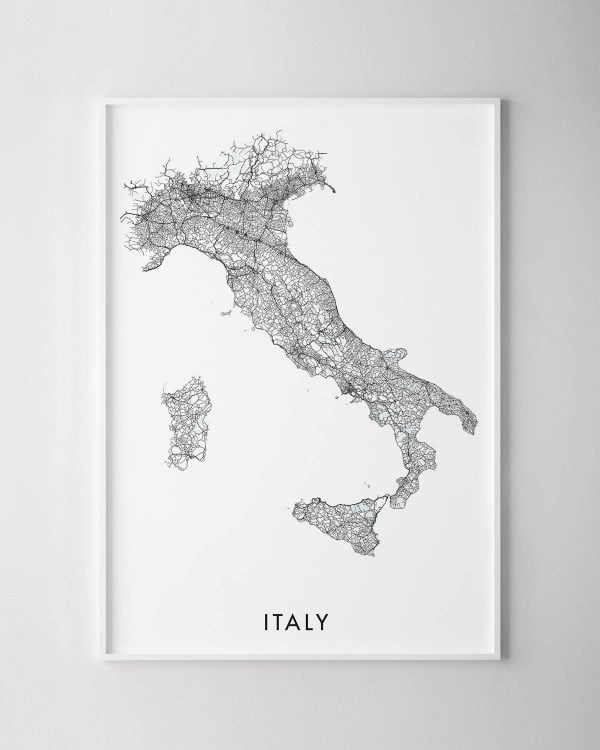Italy Map Print
