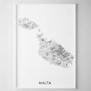 Malta Map Print