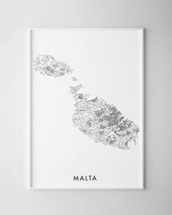 Malta Map Print