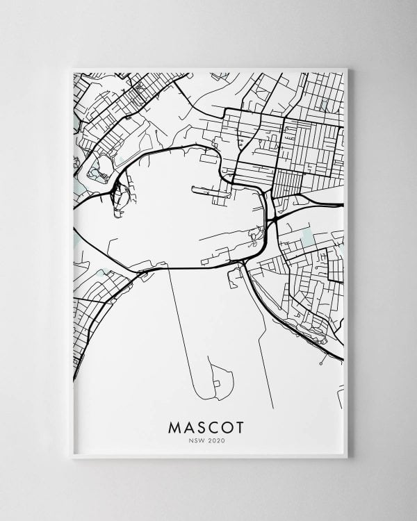 Sydney – Mascot Map Print