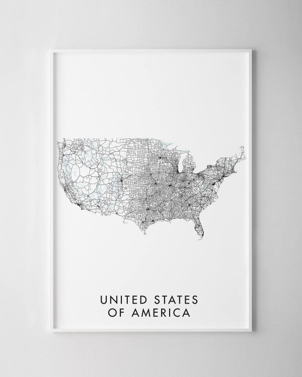 United States Map Print