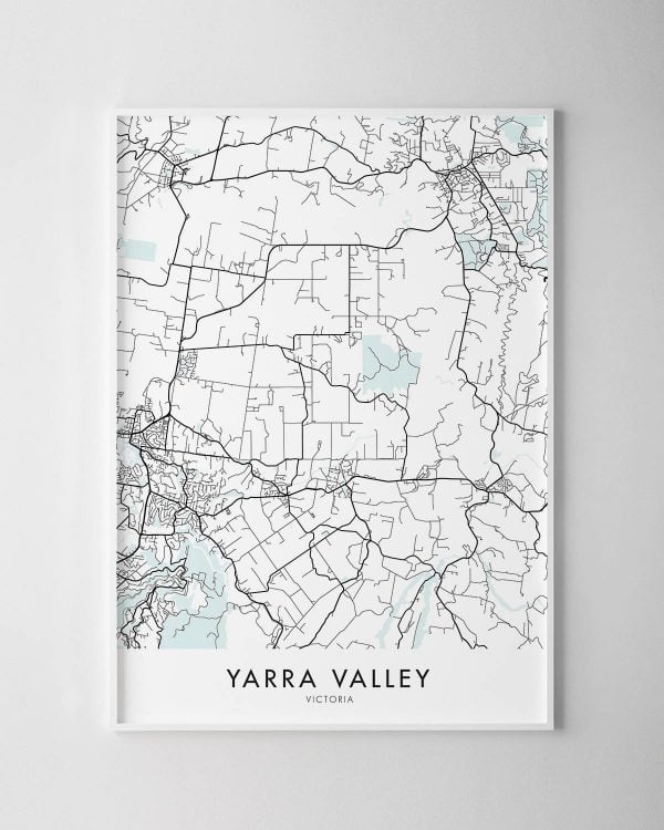 Yarra Valley VIC Map Print