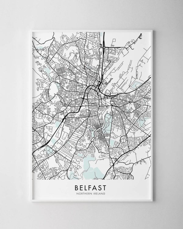 Belfast Map Print