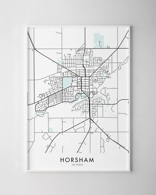 Horsham VIC Map Print