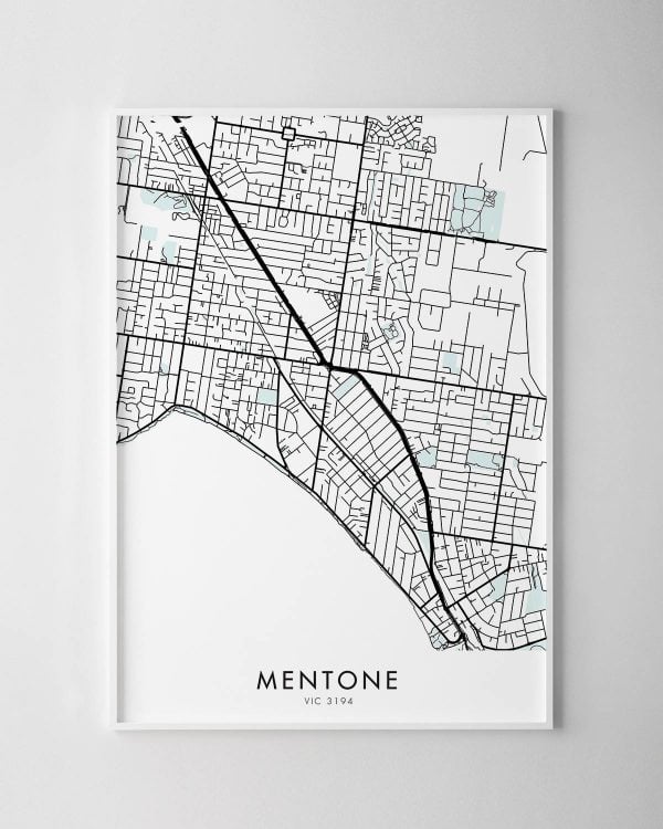 Melbourne – Mentone Map Print