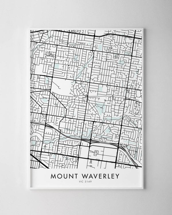 Melbourne – Mount Waverley Map Print